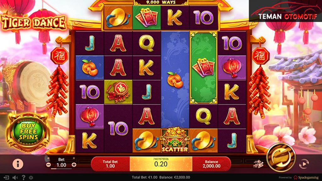 Bonus Slot Online Permainan Tiger Dance x100 Keuntungan