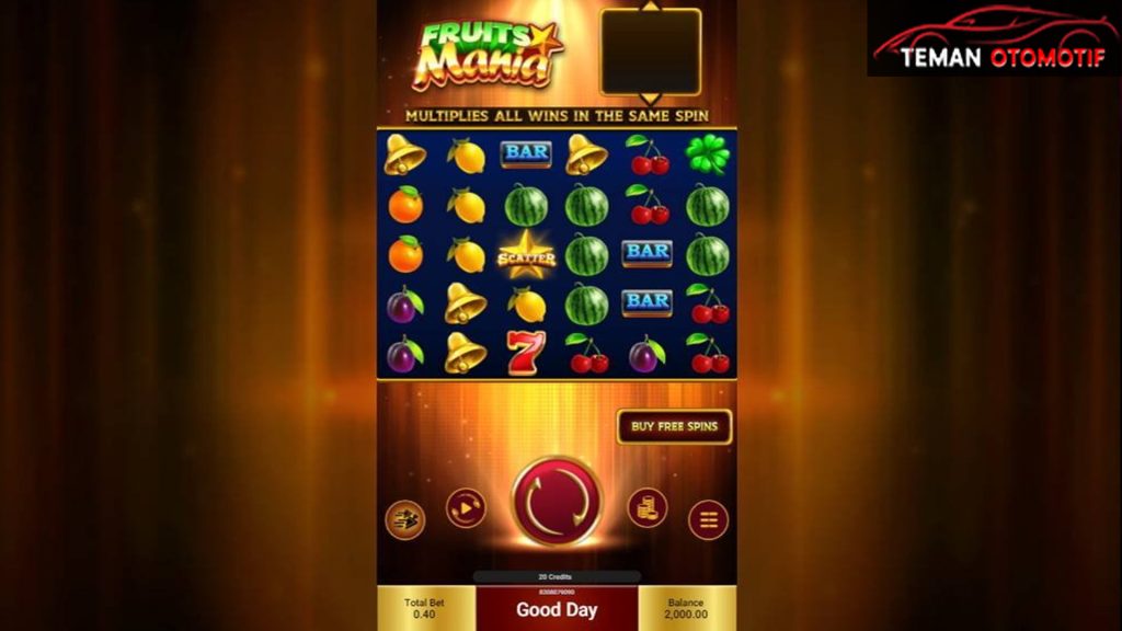 Fruits Mania Slot: Panduan Taruhan 400 Perak Pemain Indonesia